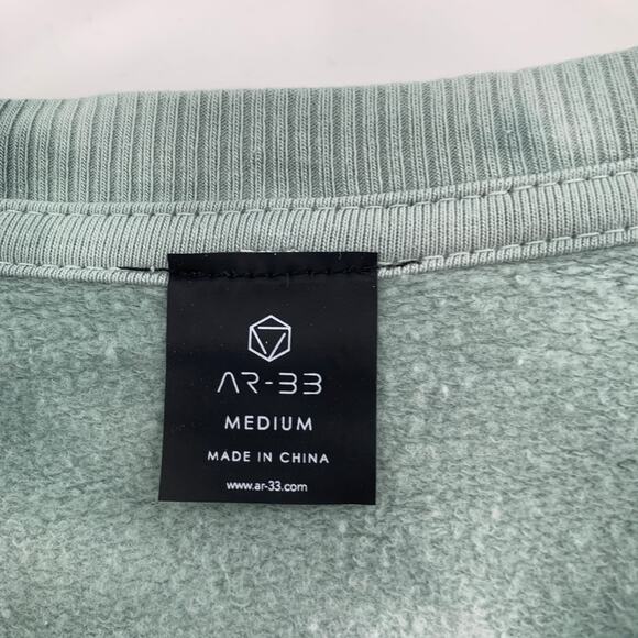 2/$30 AR-33 Sweatshirt Size M Green Tie Dye Pullover NEW AR33 Workout Athleisur - Picture 7 of 10